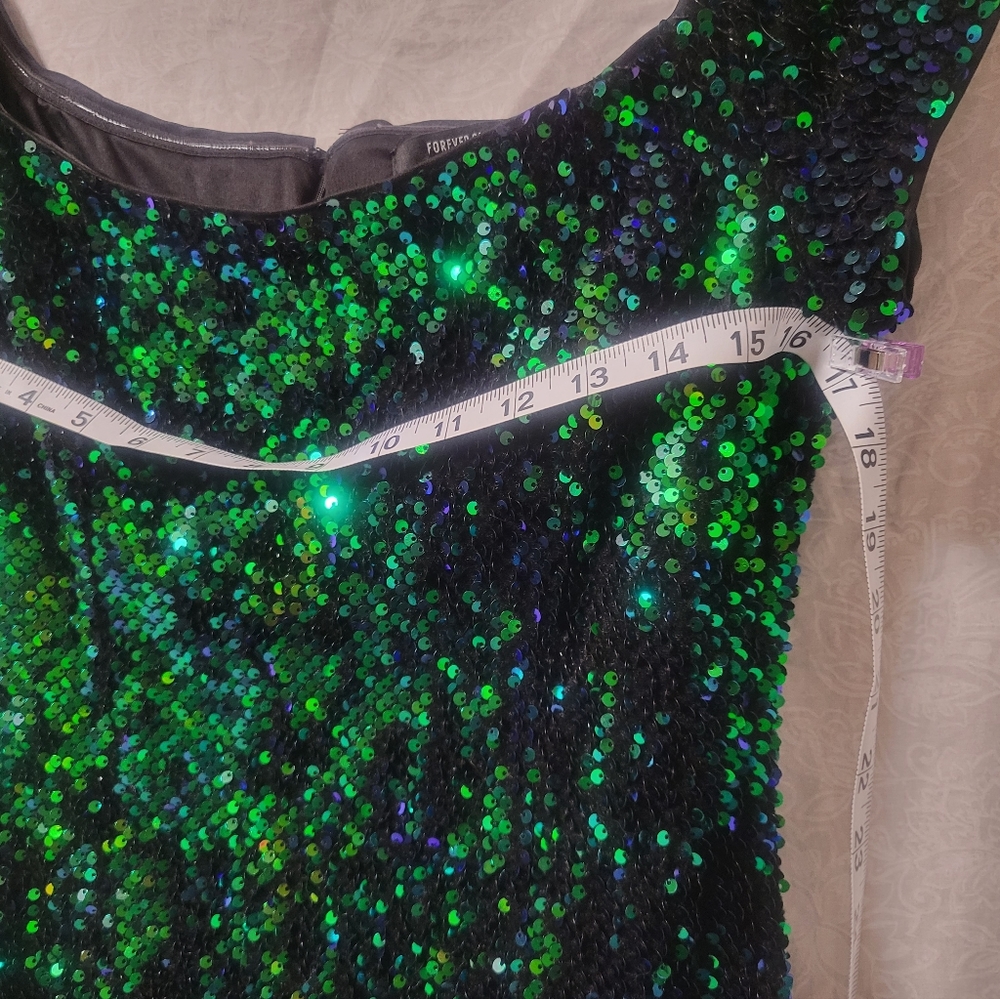 Amazing sparkly sequin mermaid dress bodycon wiggle dress - Picture 3 of 6
